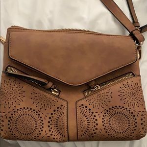 Brown over the shoulder